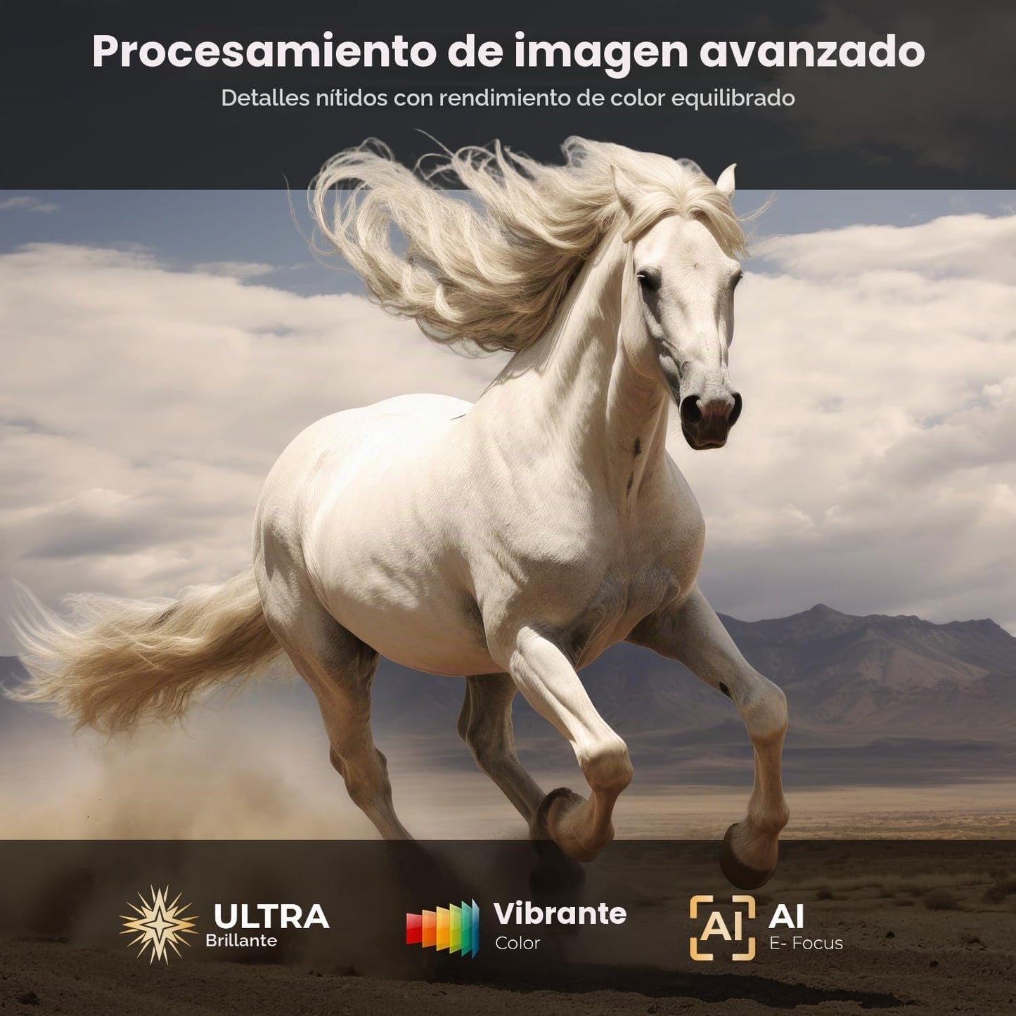 ELEPHAS Proyector inteligente 4K con WiFi y Bluetooth, compatible c...