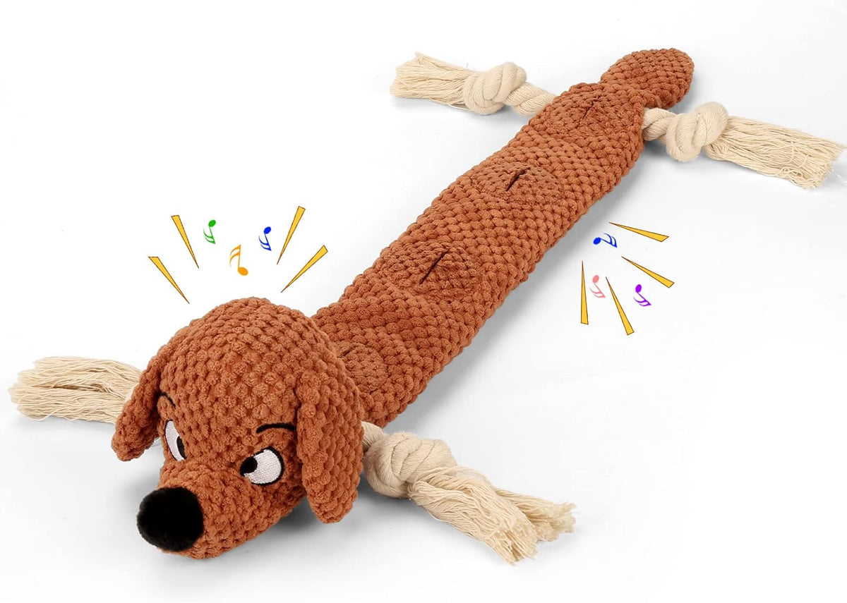 Letsmeet Juguetes para perros, juguete chirriante para masticar con...