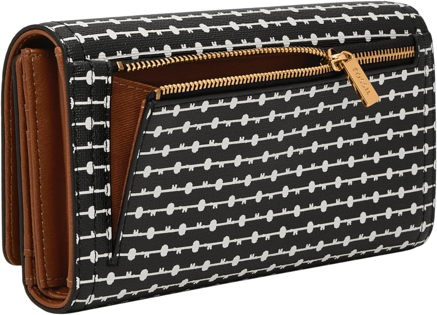 Fossil Cartera Logan de piel con bloqueo RFID para mujer