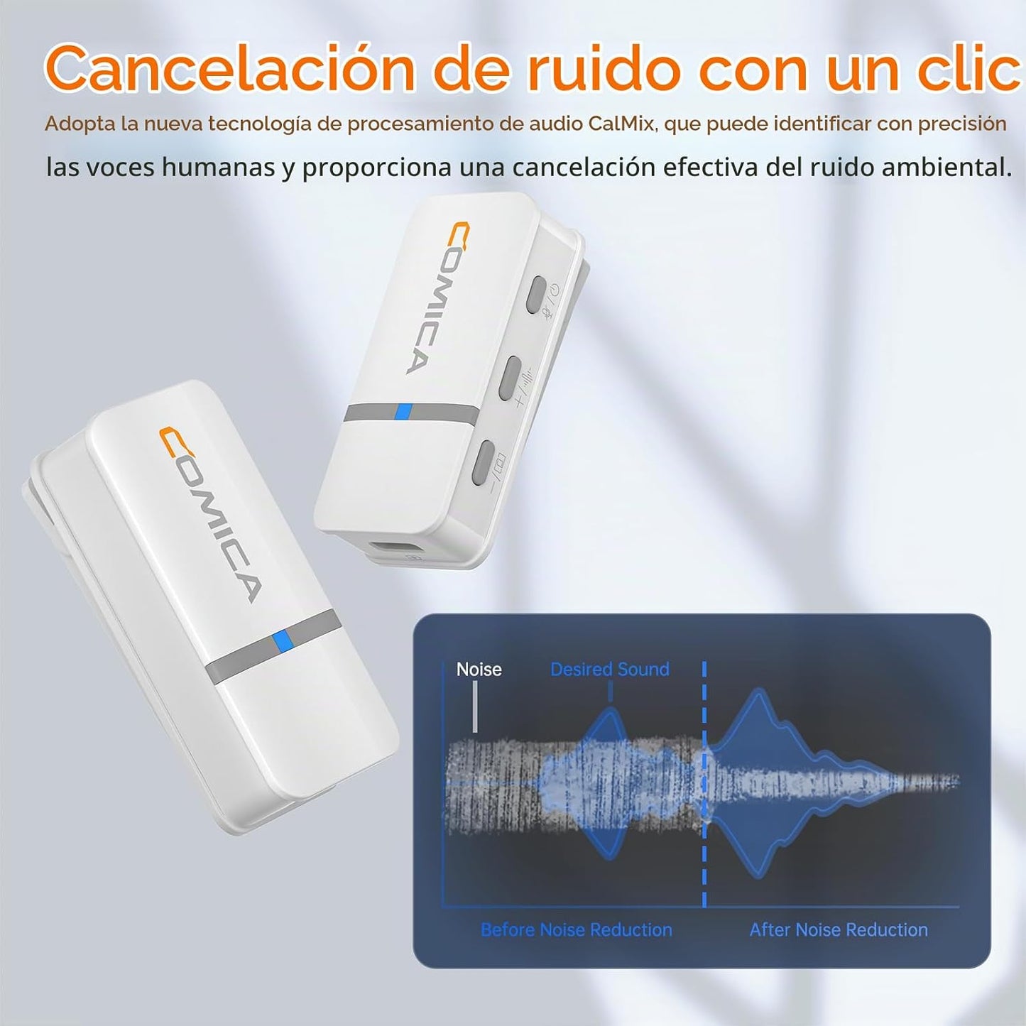 COMICA Vimo Q - Micrófono lavalier inalámbrico de 4 canales para iP...