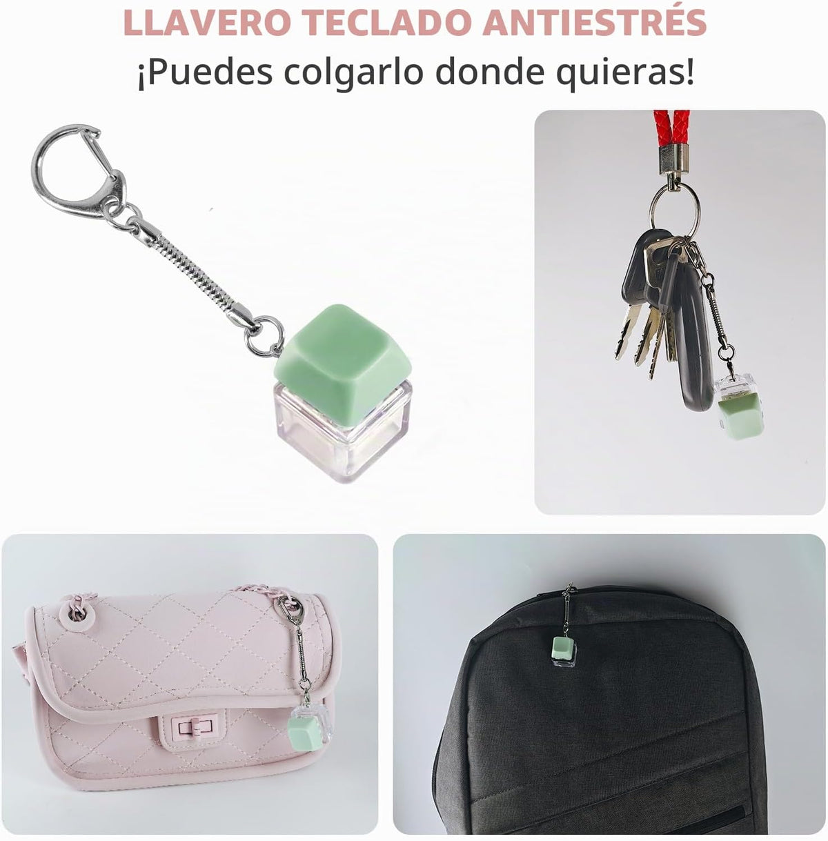 Juguete antiestrés con teclado de 6 piezas, juguete para aliviar el...