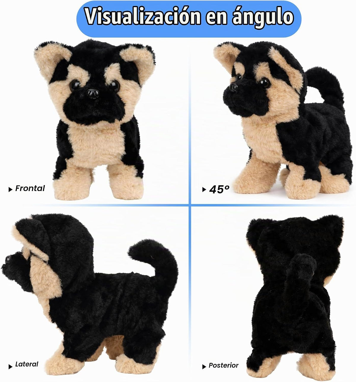 Hopearl Juguete electrónico interactivo interactivo de peluche para...