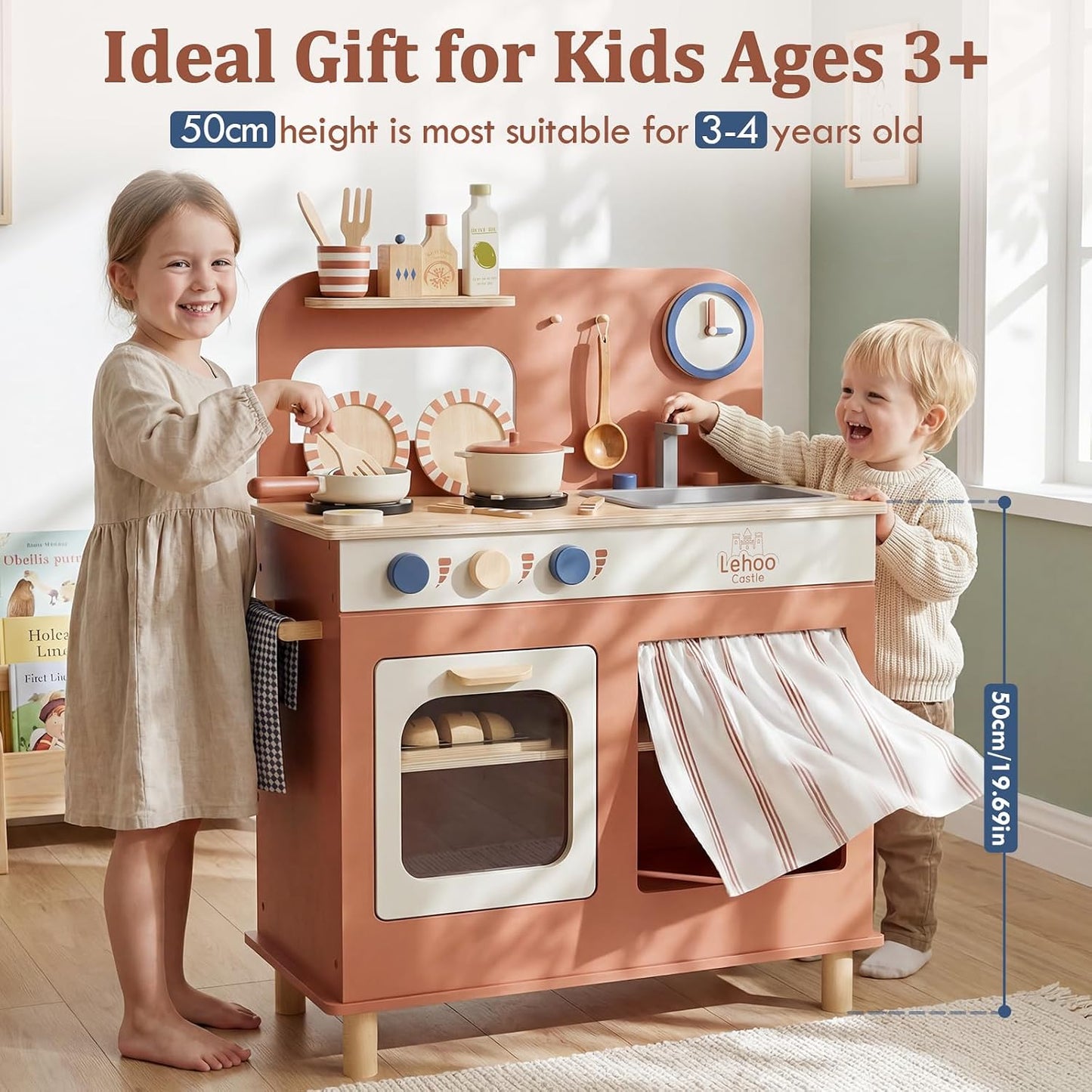 Lehoo Castle Juego de Cocina Infantil para Niños Pequeños de 1 a 3...