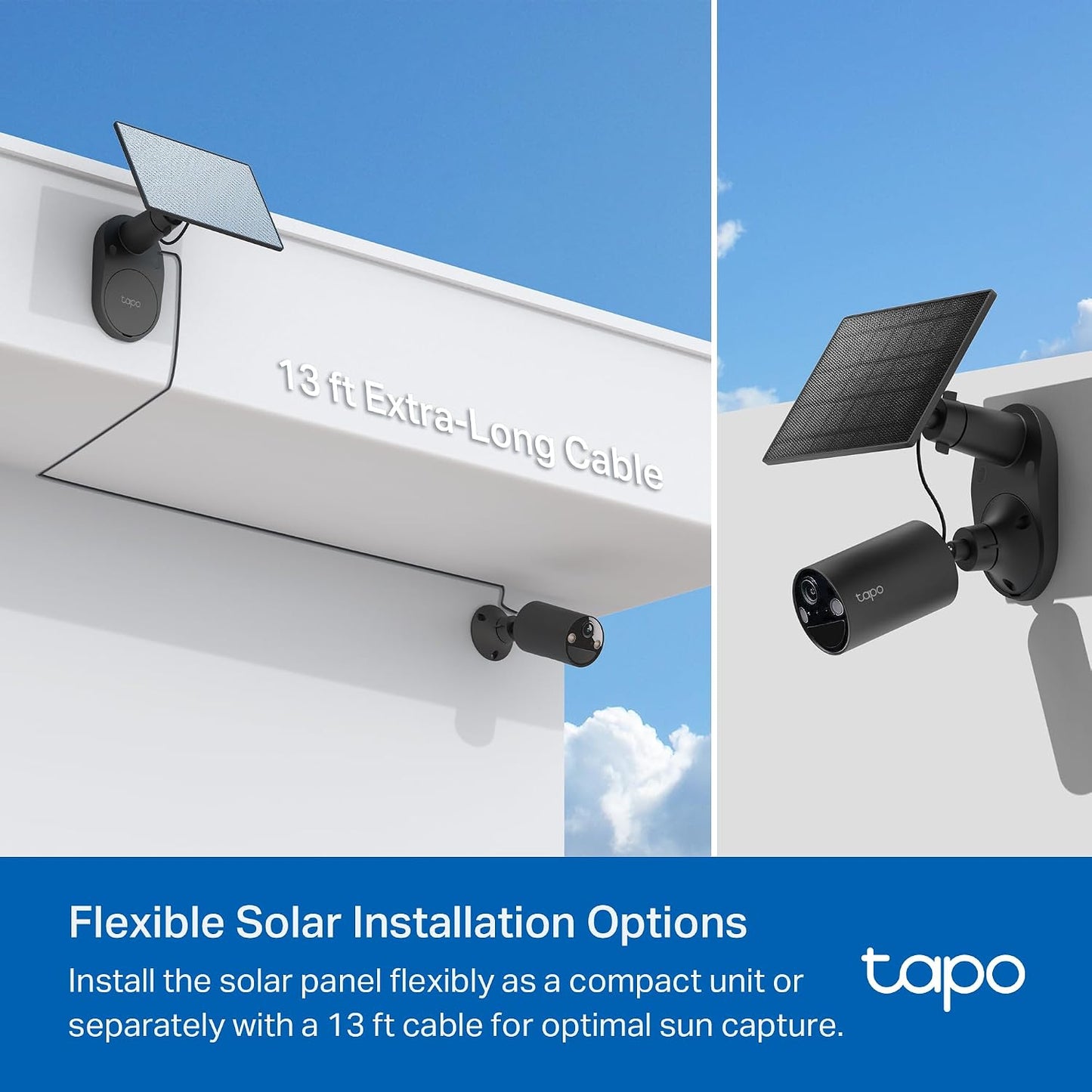 Tapo Cámara de seguridad inalámbrica para exteriores SolarCam 1080p...