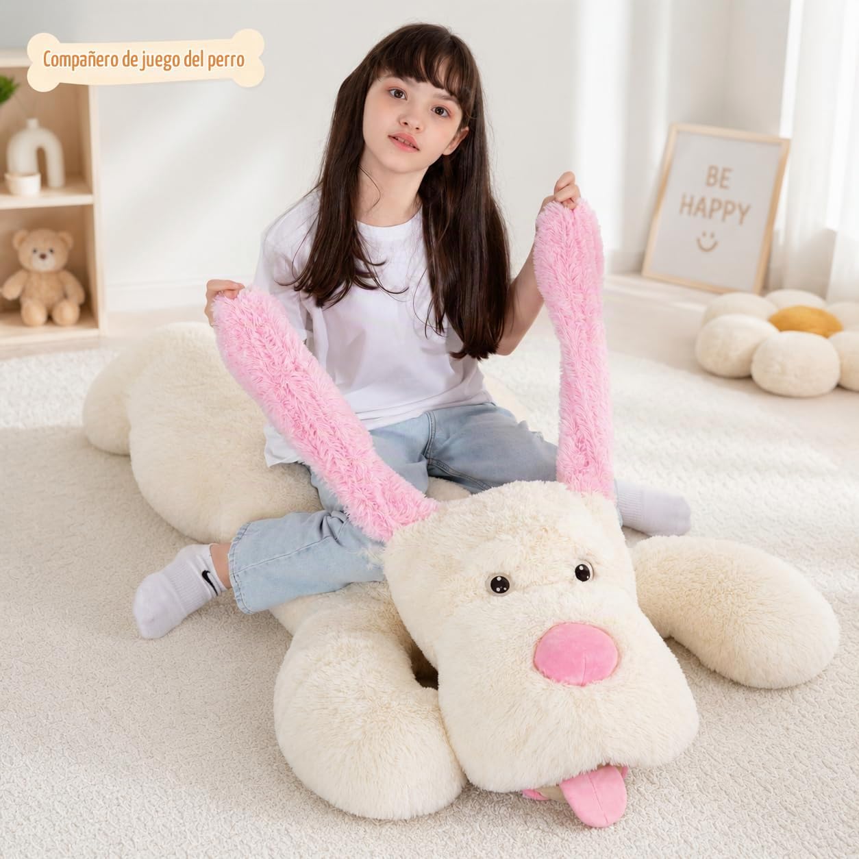 MorisMos Animales de peluche gigantes de perro, peluche de perro gr...
