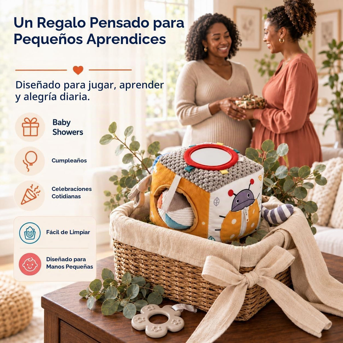 Autumn Bliss Co Cubo de actividades para bebés 8 en 1 para bebés de...