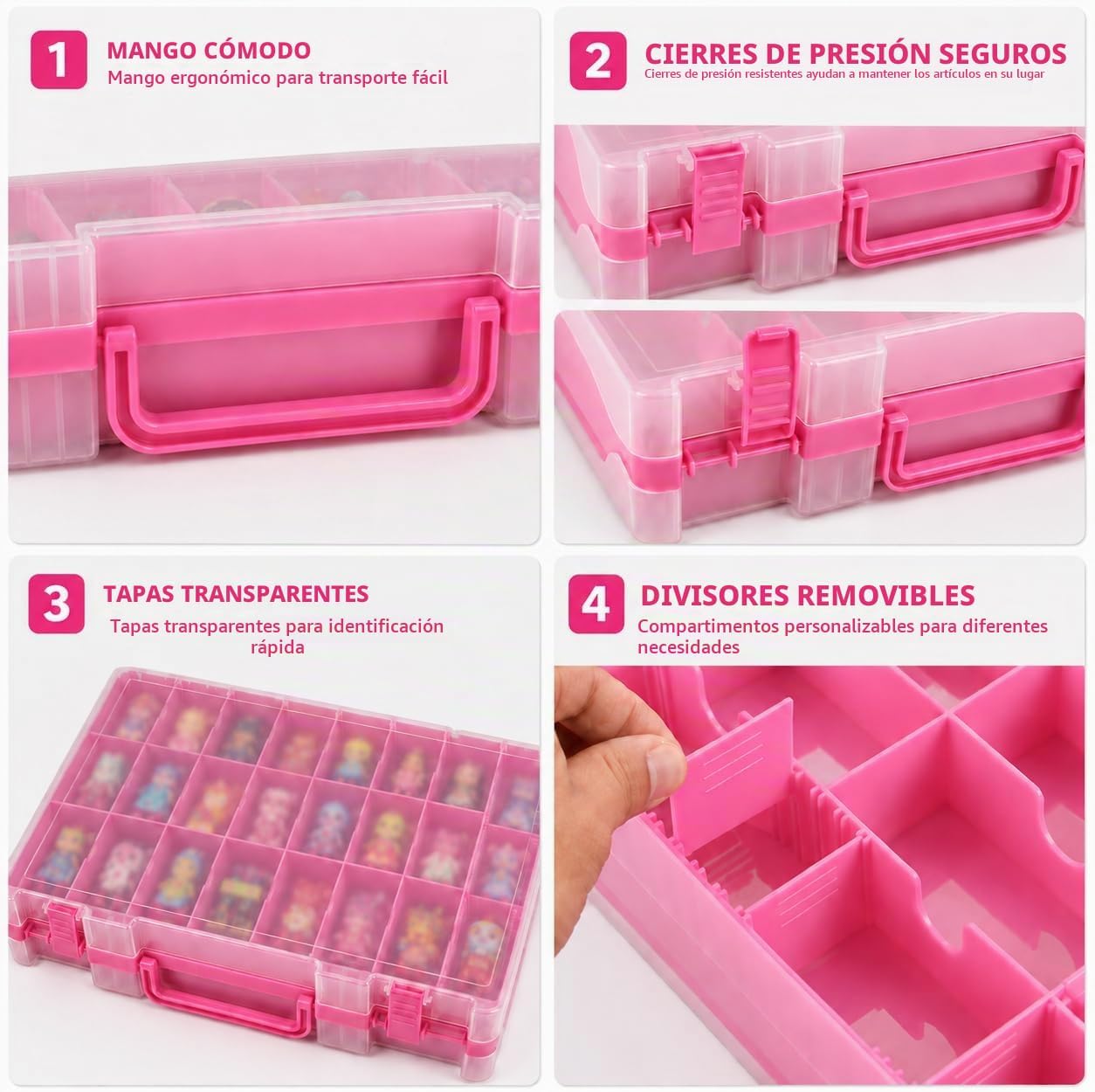 Estuche organizador de almacenamiento de juguetes compatible con au...