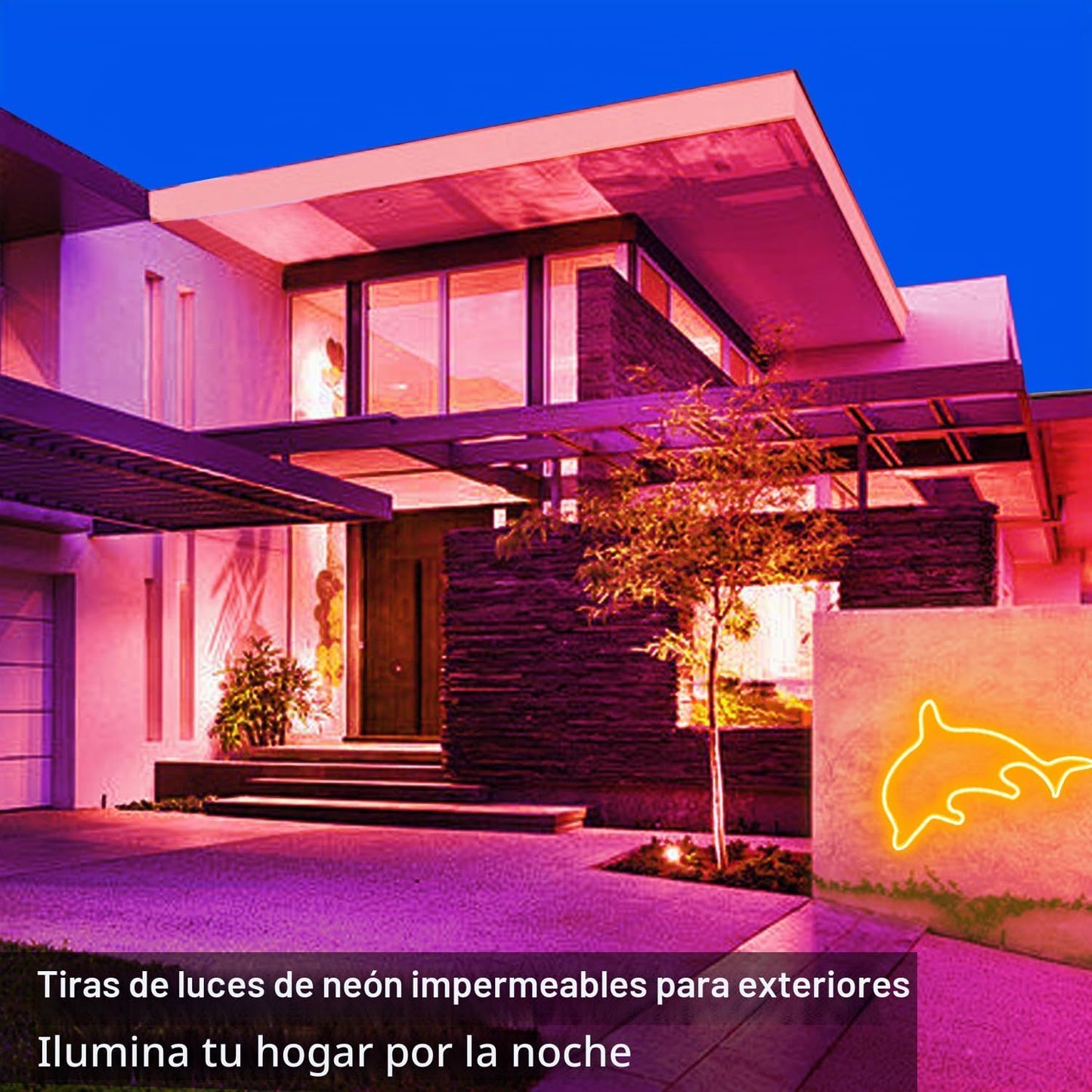 segrass Tira de luces LED de neón de 132 pies, tira de luz LED RGB...