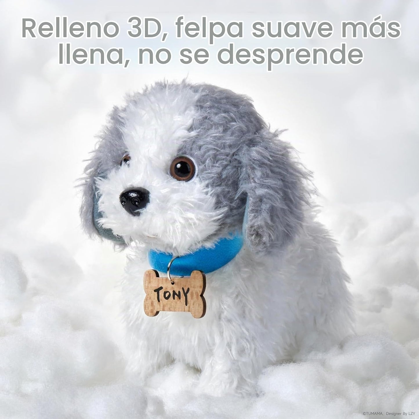 OR OR TU Perro de juguete que camina y ladra con correa de control...