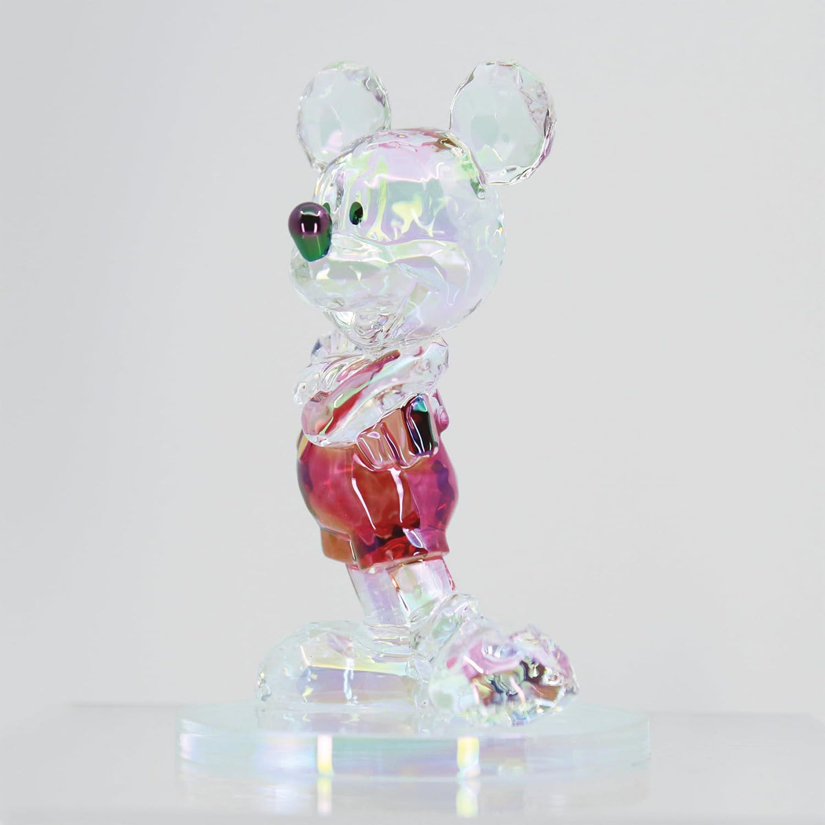 Enesco FACETS - Figura iridiscente de Mickey Mouse de pie con brazo...