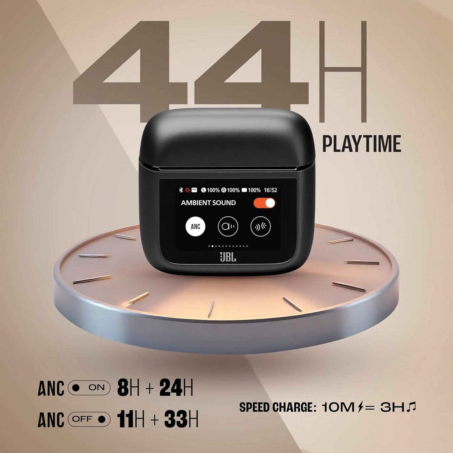 JBL Tour Pro 3 - Audífonos inalámbricos verdaderos, cancelación int...
