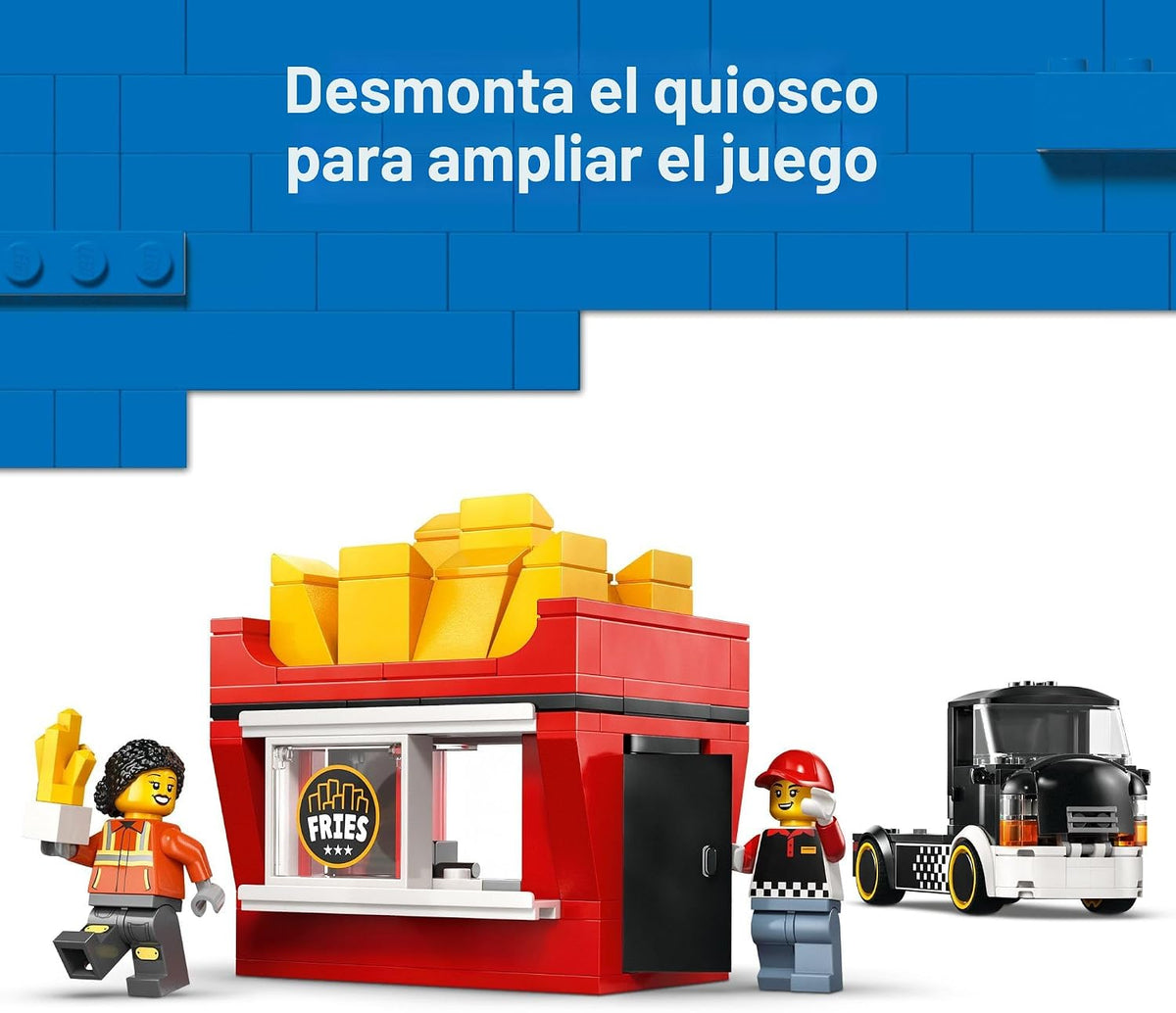 LEGO City Fries - Camión de comida para niños, juguete de juguete d...