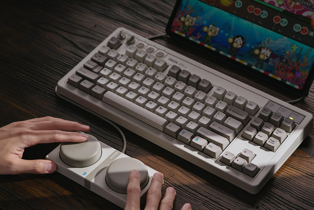Teclado mecánico retro 8BitDo, teclado para juegos Bluetooth\/2.4G\...