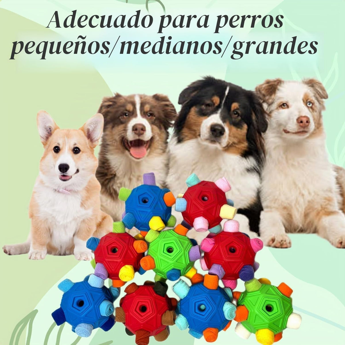 CIIVURR Pelota Olfateadora para Juguetes de Perro, Pelota de Actual...