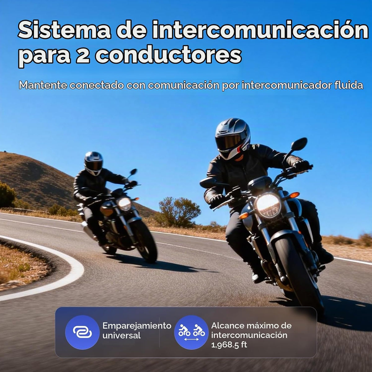 MAXRUNON Auriculares Bluetooth para motocicleta D9 con multitarea d...