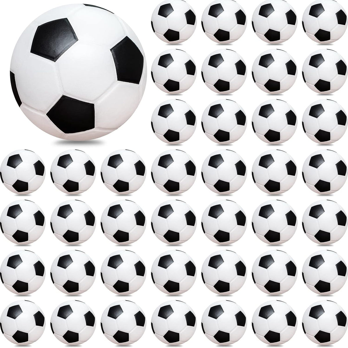 Bolas antiestrés de fútbol mini 96 piezas de 5 cm de espuma deporti...