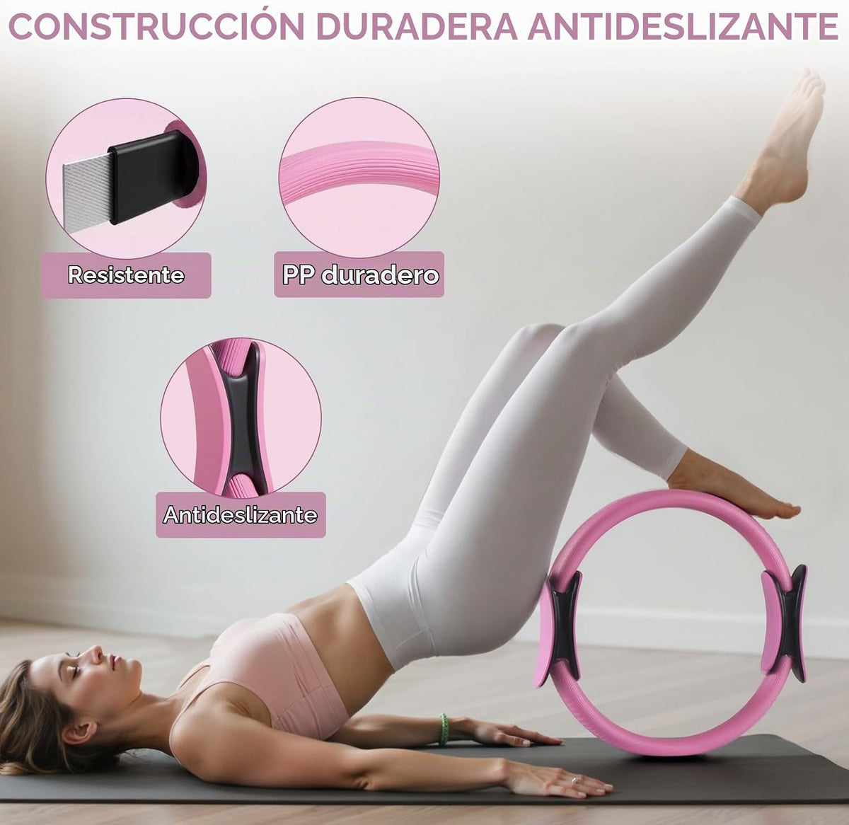 ElaraFit Home Juego de anillo y pelota de pilates para mujeres con...