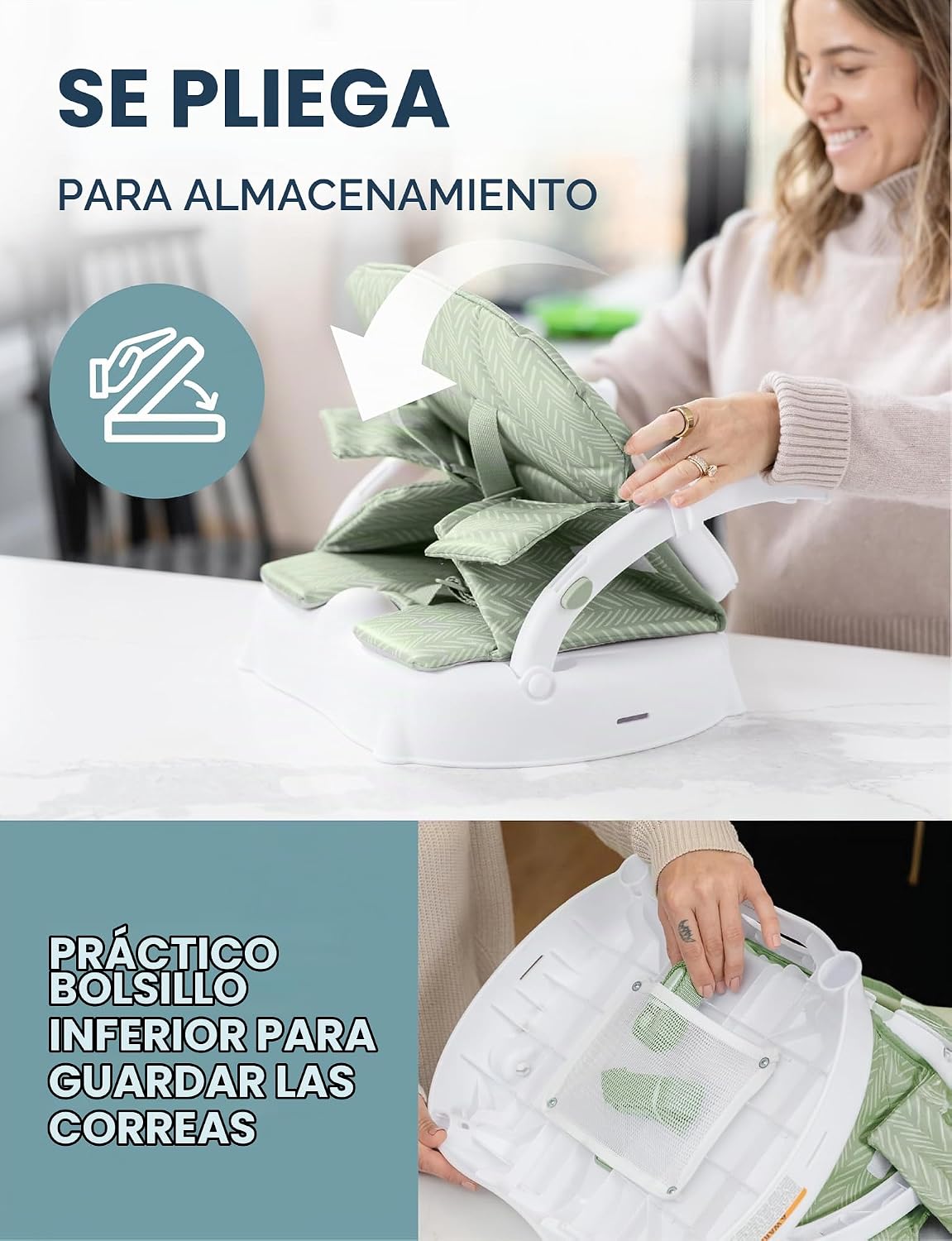 Baby Delight Ascent, Trona 3 en 1, Verde | Se convierte en asiento...