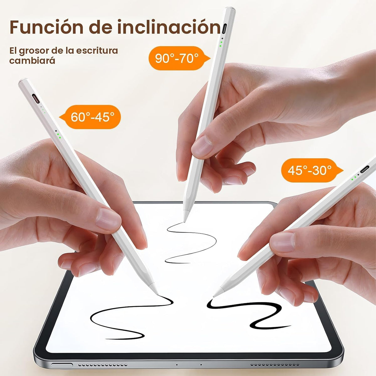 Hastraith Lápiz capacitivo para iPad (2018-2025) - Carga rápida de...