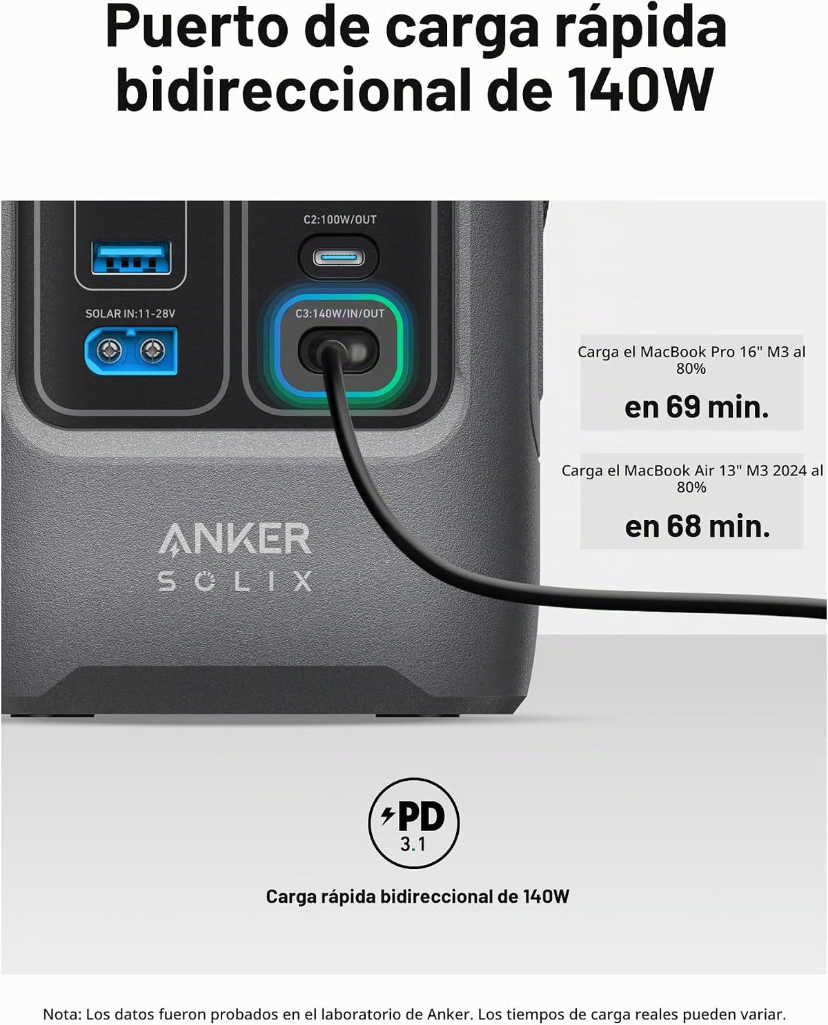 Estación de Energía Anker SOLIX C200 DC, Estación de Energía Portát...