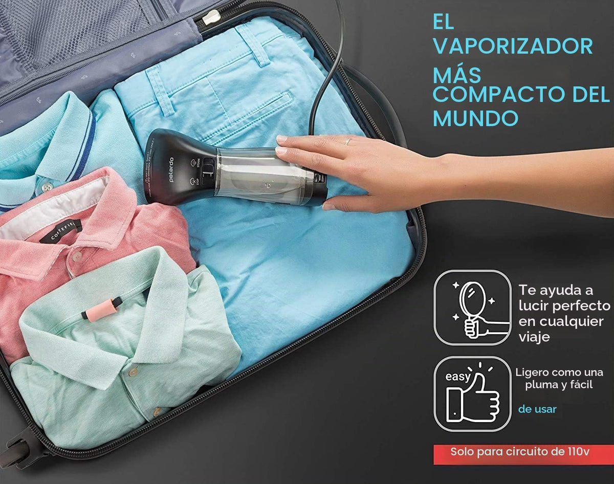 Polardo Vaporizador de ropa de viaje, vaporizador portátil compacto...