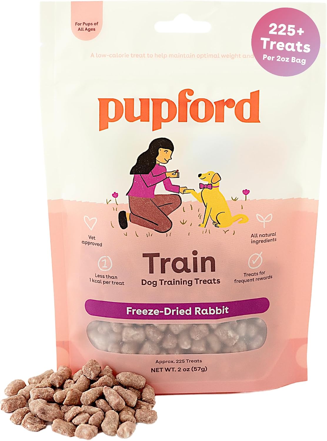 Pupford Golosinas de entrenamiento liofilizadas para perros y cacho...