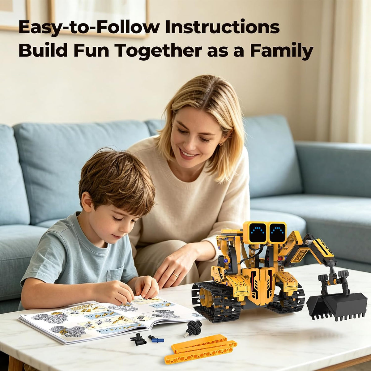 llihhua Kit de construcción de robot de control remoto, regalo STEM...