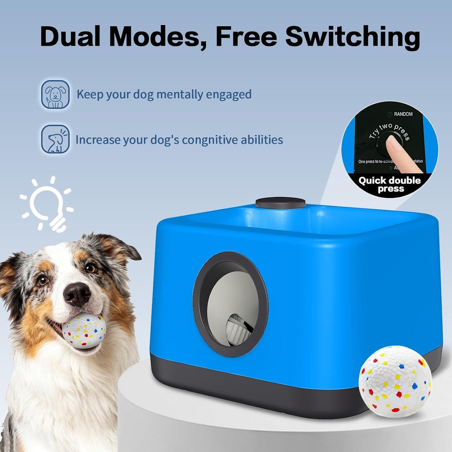 JDXSZ Lanzador automático de pelotas para perros: juguete lanzador...