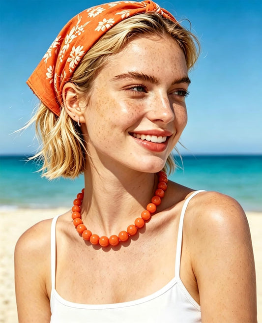Lsljilidzsw Collar de cuentas gruesas para mujer, 0.631 pulgadas, c...