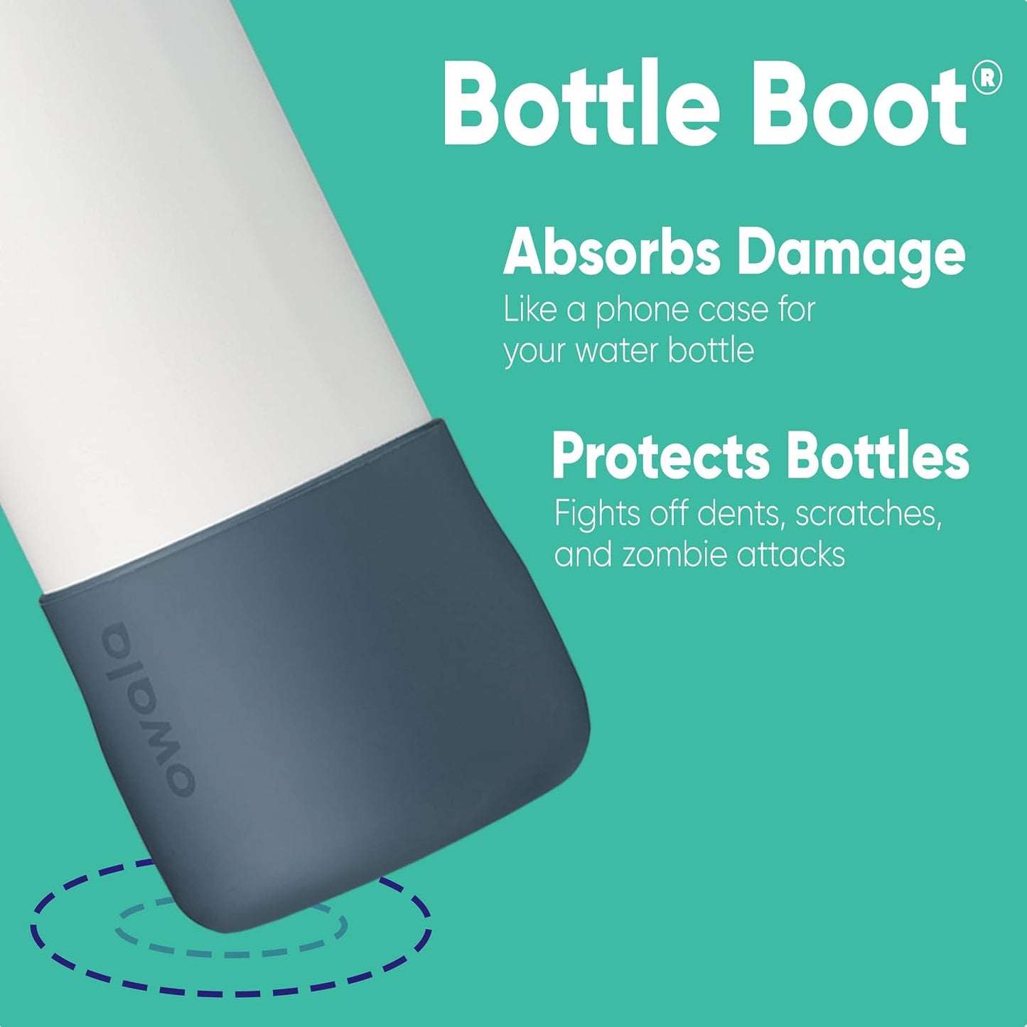 Owala FreeSip - Botella de agua Tritan de 25 onzas y bota protector...