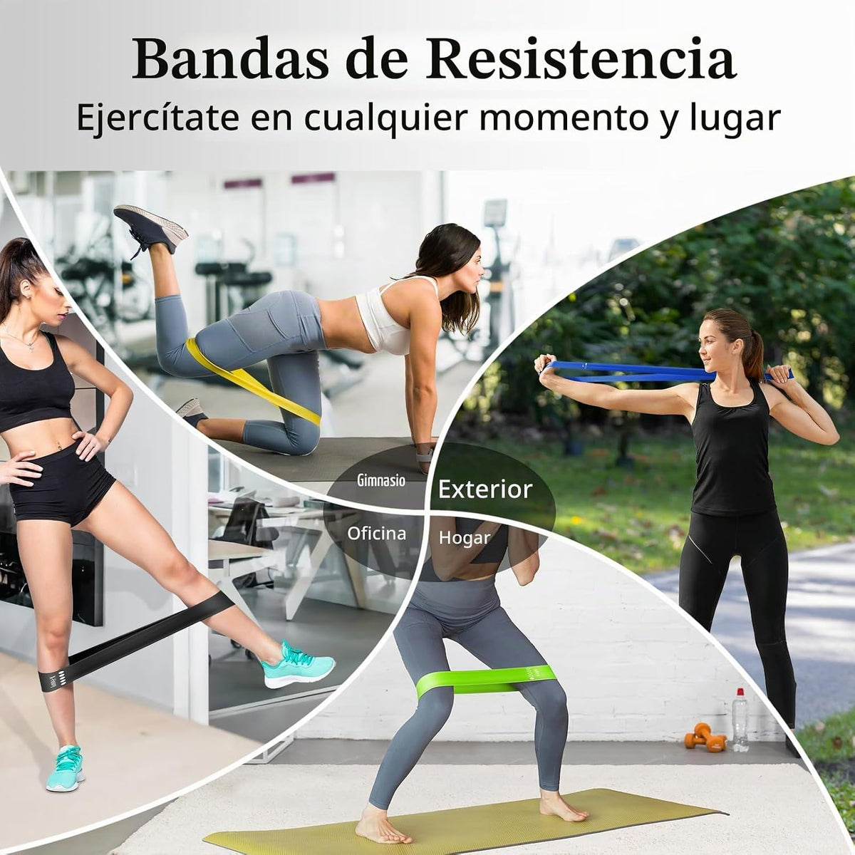 Bandas de Resistencia para Hacer Ejercicio, Bandas elásticas de Eje...
