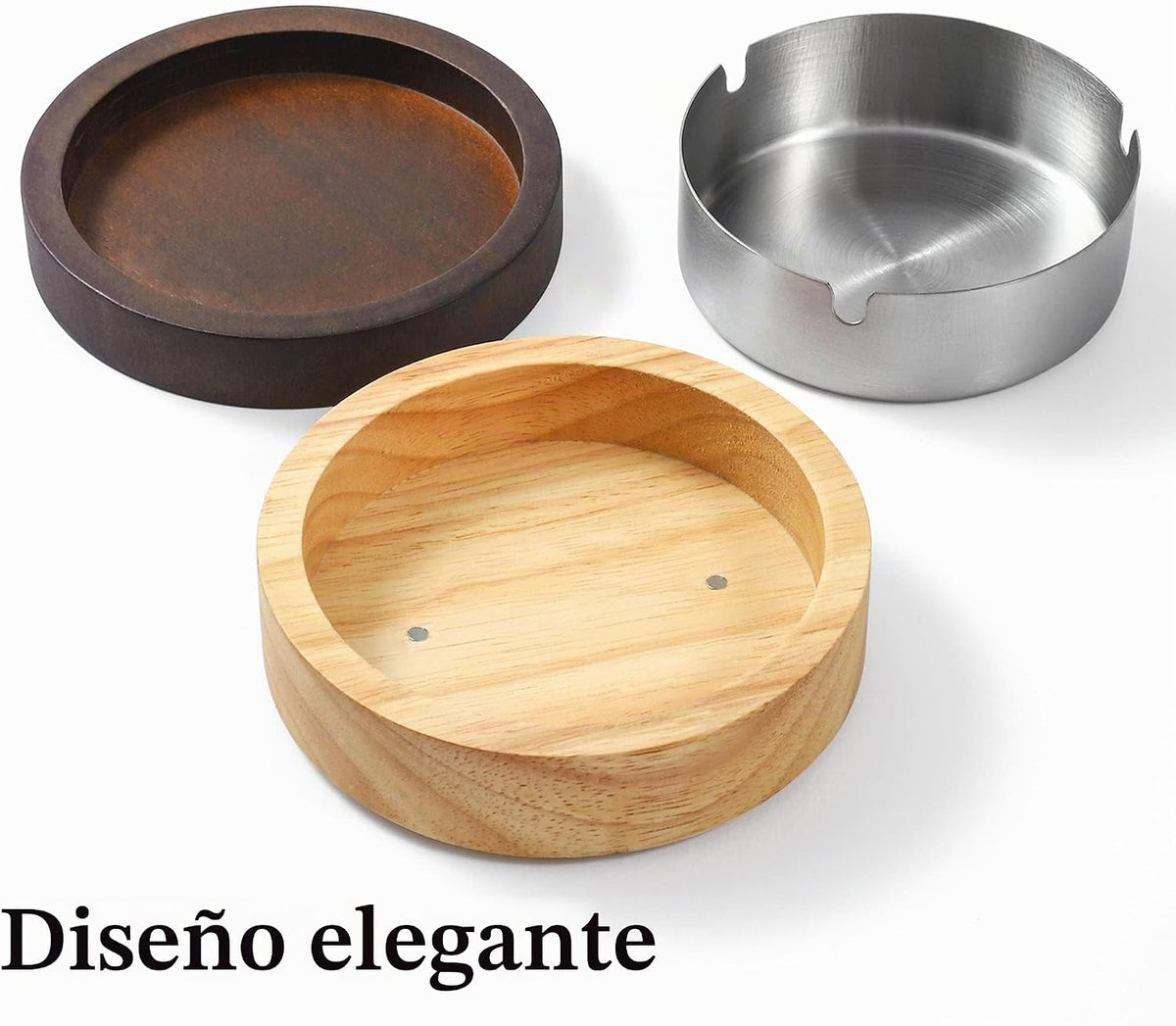 DDAJJAJ Lindos ceniceros para cigarrillos, bandeja de cenizas sin h...