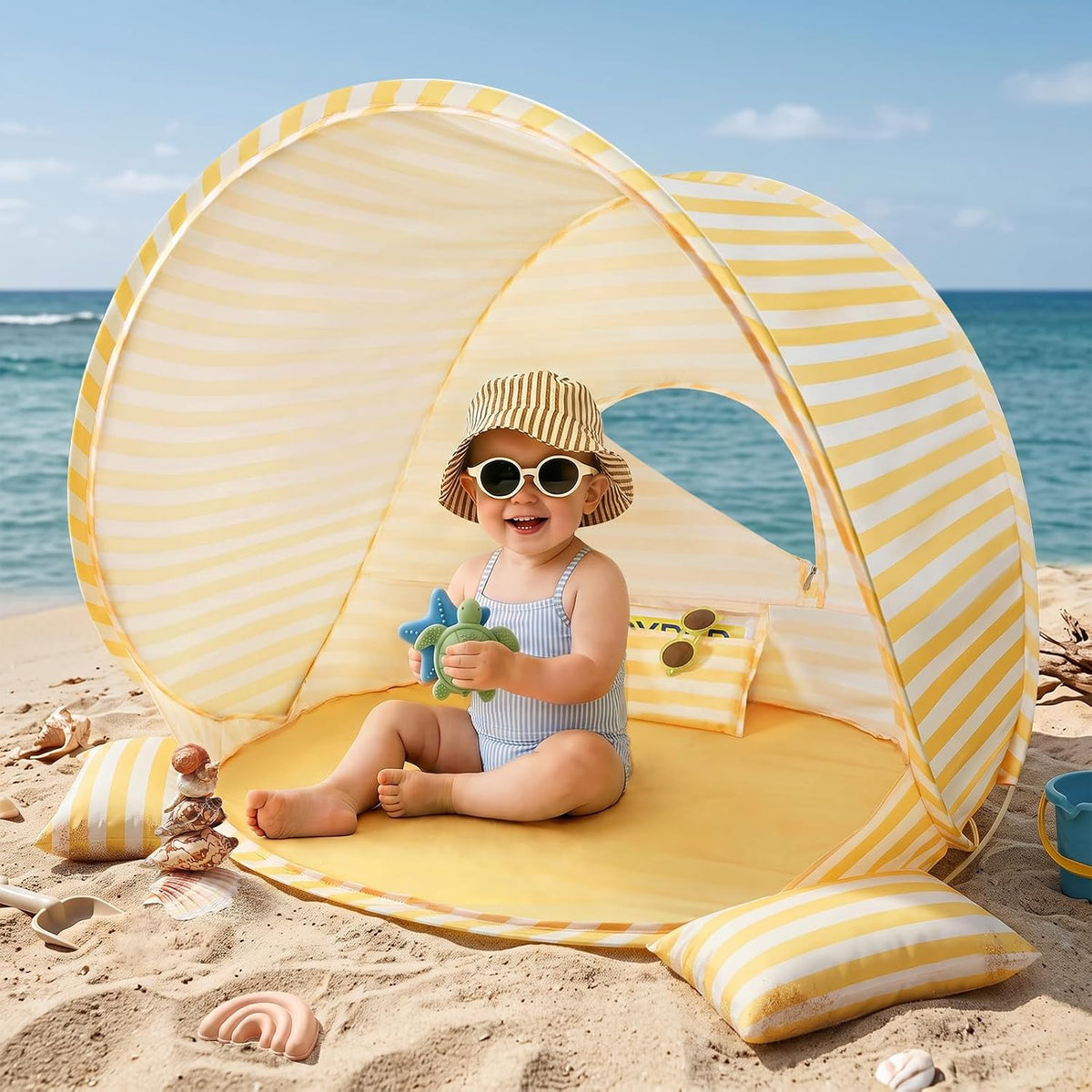 Tiny Land Tienda de campaña de playa para bebés \u2013 Tienda de ca...