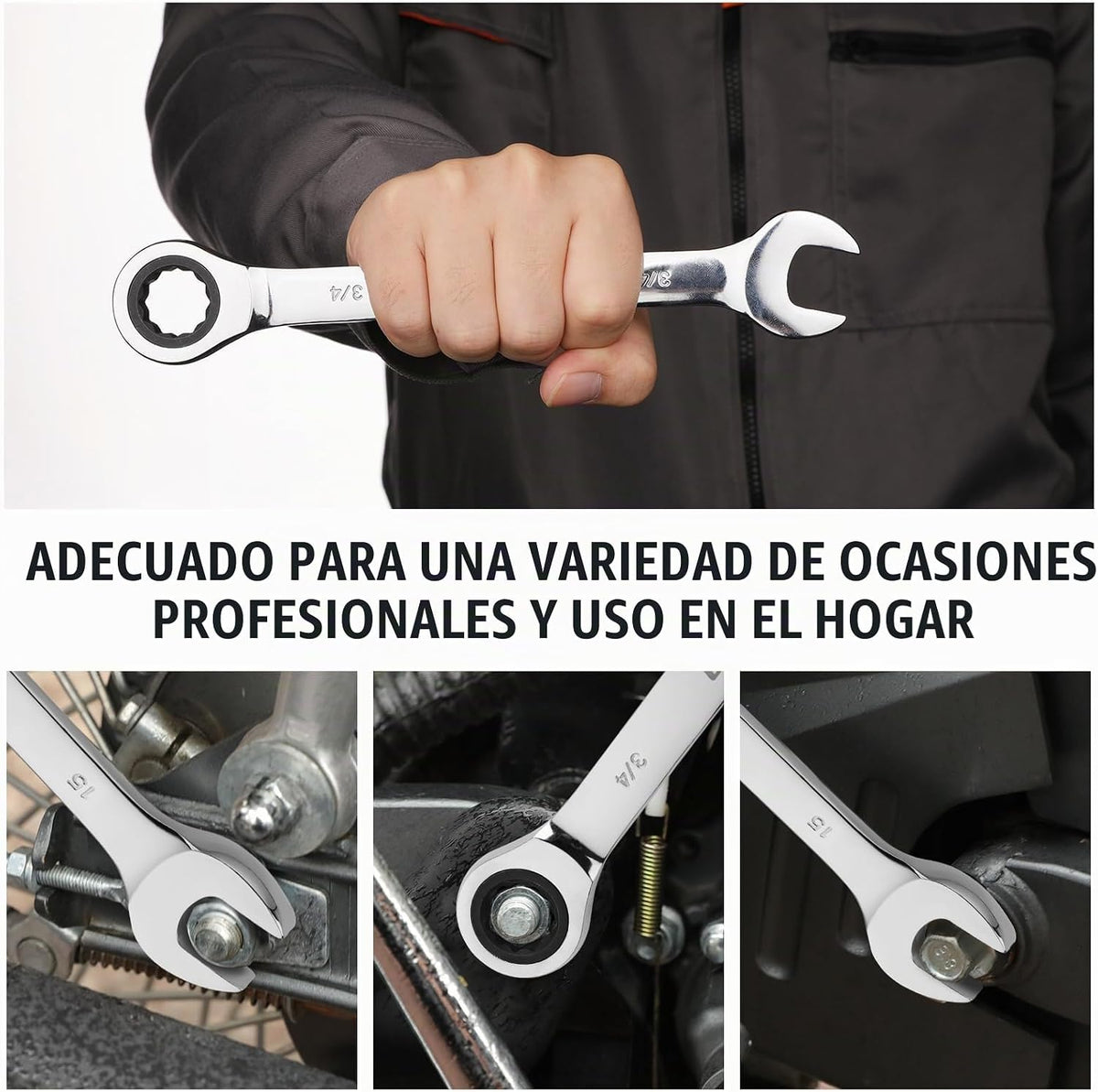 GRENPRO Juego de 23 piezas de llaves de trinquete, juego de llaves...