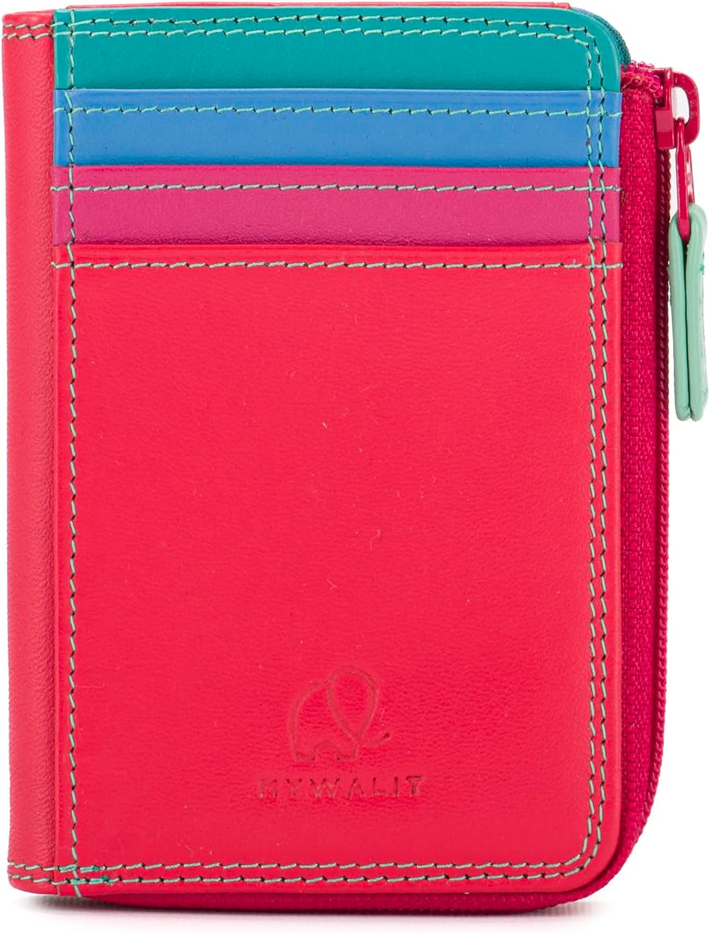 Mywalit Monedero Cartera ID Titular Cremallera Cuero Estilo 334