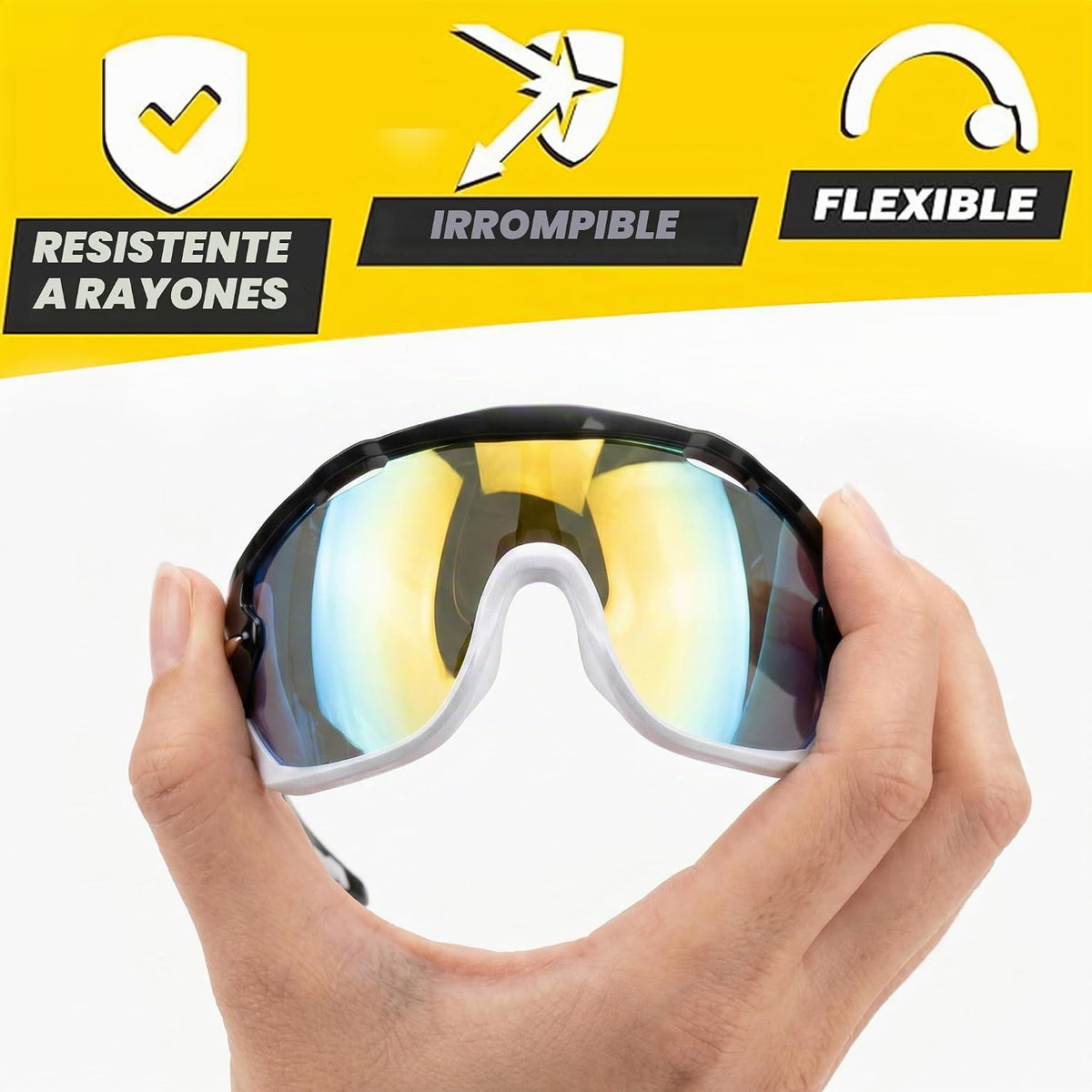 Luxbon - 2 lentes de correr para hombres y mujeres, resistentes a l...