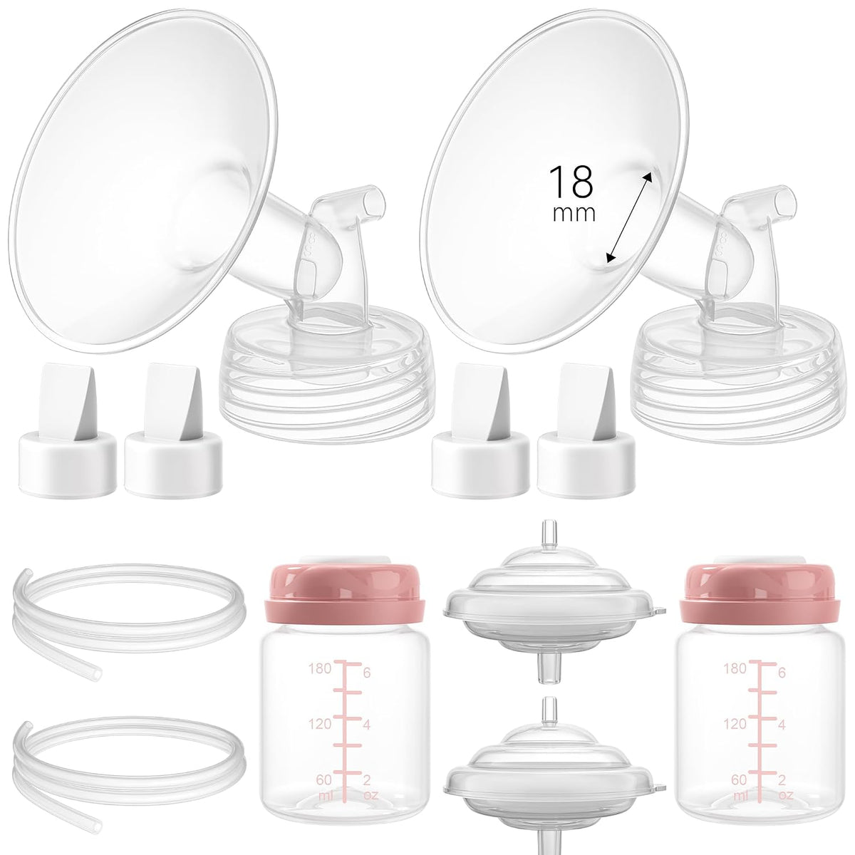 TOVVILD Piezas de repuesto de 18mm para bomba Spectra S1 S2 9 Plus...