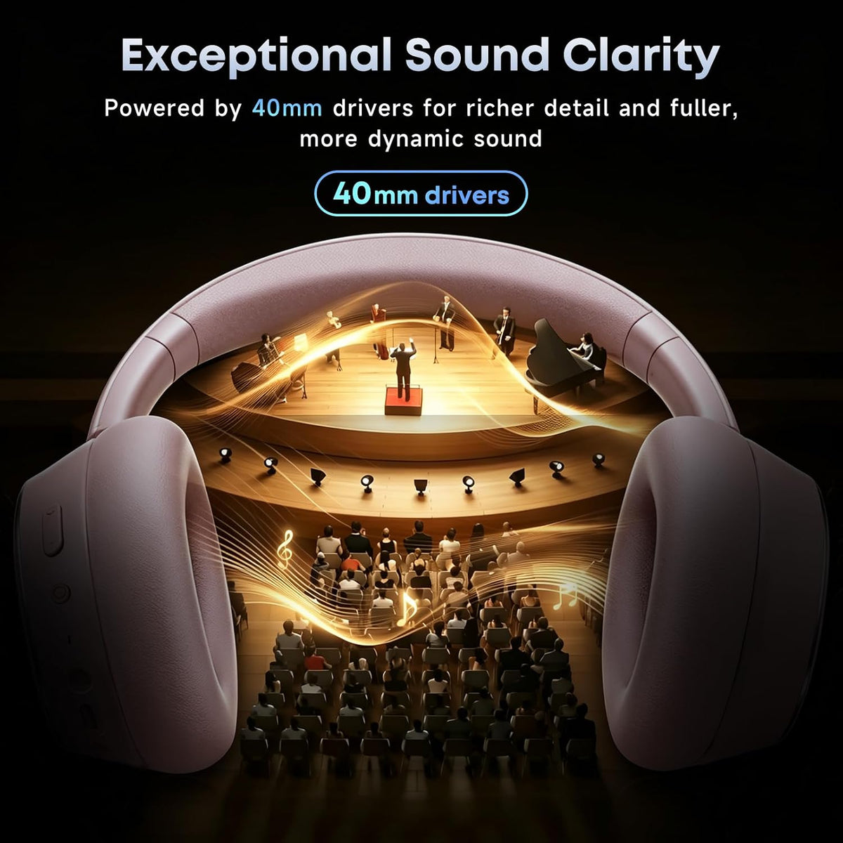 Auriculares Bluetooth con cancelación activa de ruido, auriculares...