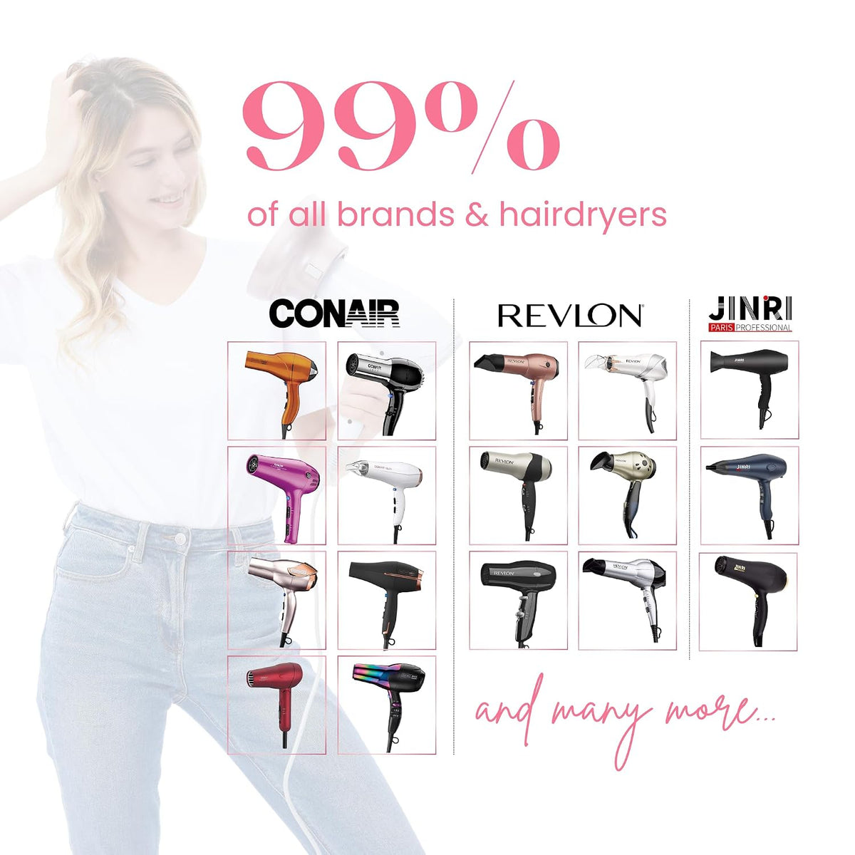 GIHALI Difusor Universal de cabello "súper resistente" de 1...