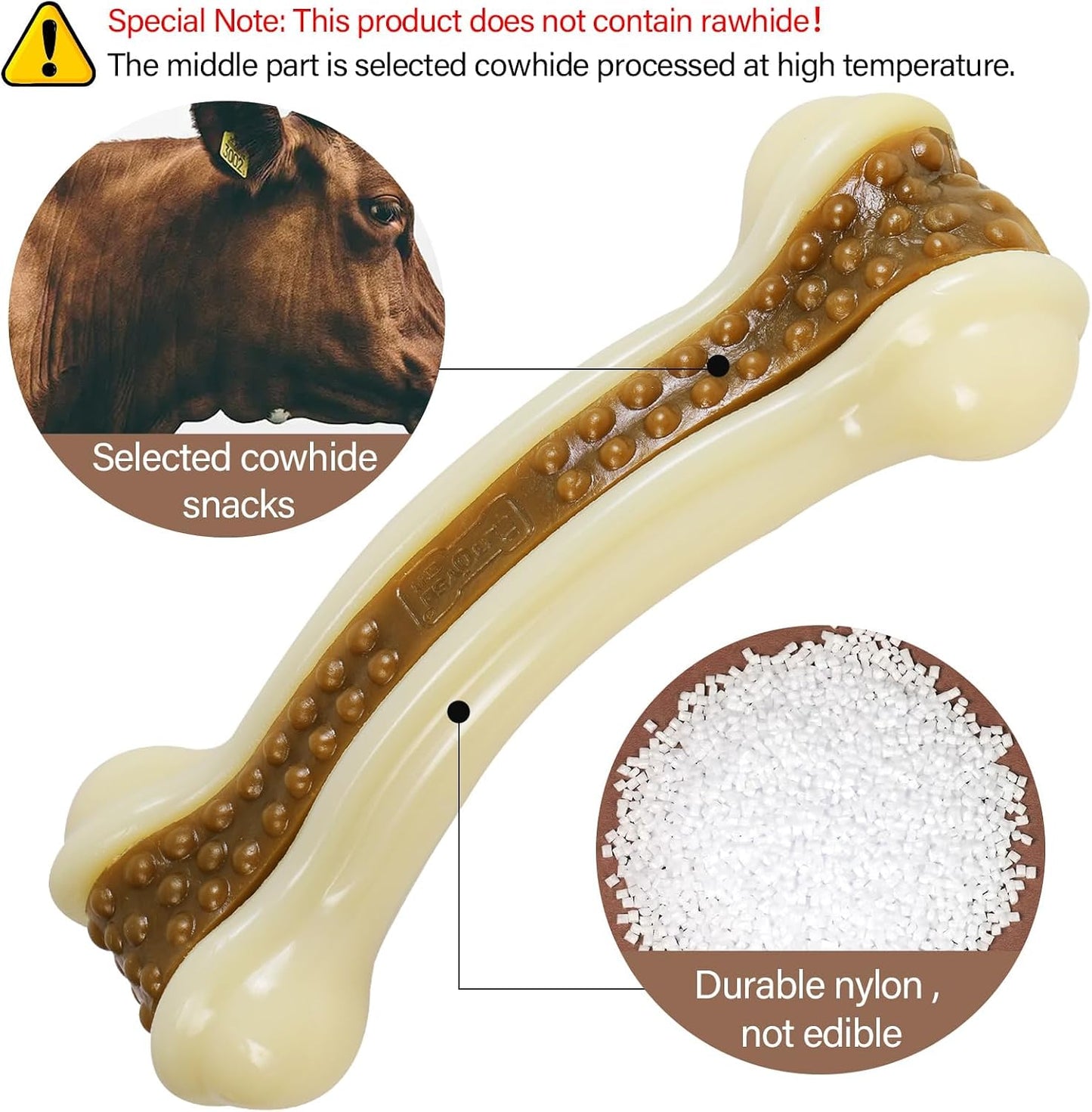 Geeyteek Juguetes masticables para perros para masticadores agresiv...