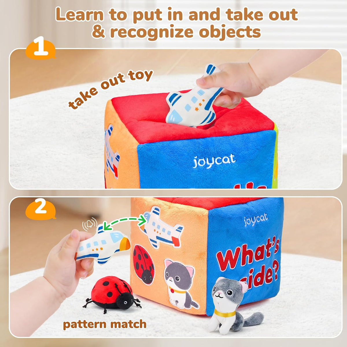JoyCat Juguetes para bebés de 6 a 12 meses - Caja misteriosa de tel...
