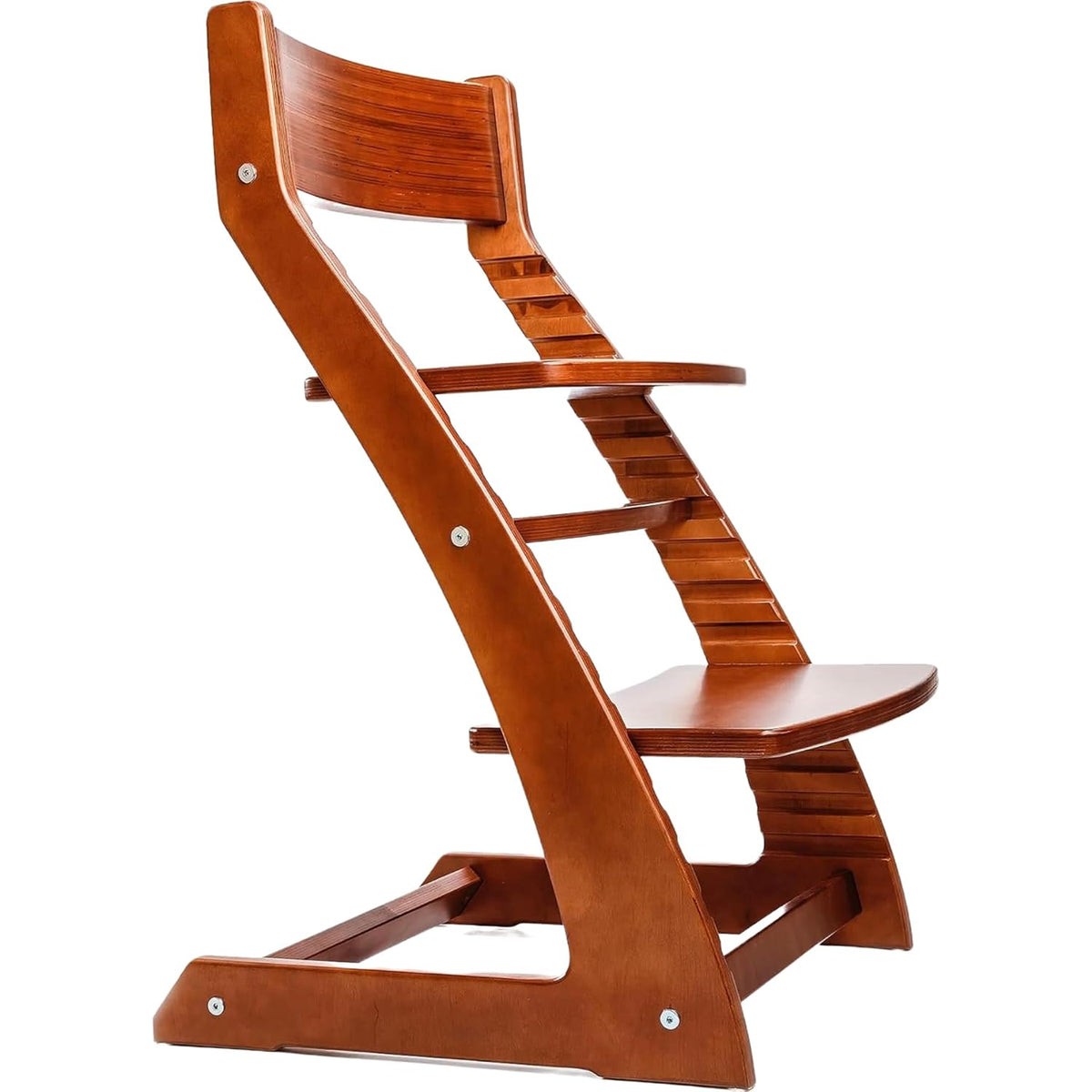 Fornel Silla alta de madera para bebés y niños pequeños, altura aju...