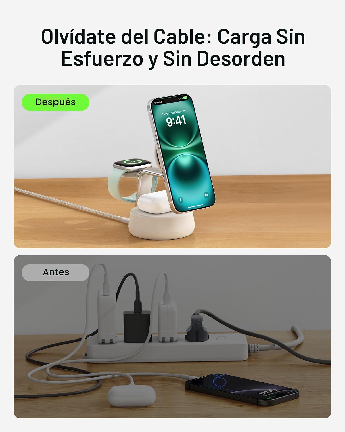 Belkin Estación de carga rápida inalámbrica Qi2.2 25W, cargador de...
