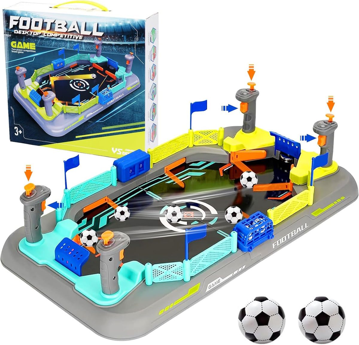 COUOMOXA Juego de mesa de fútbol para niños: mini juego de mesa de...