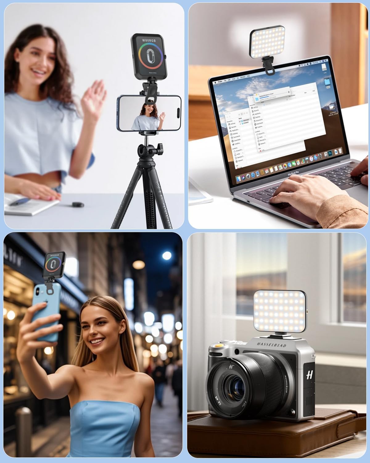 Luz magnética portátil para selfie para iPhone: luces de relleno de...