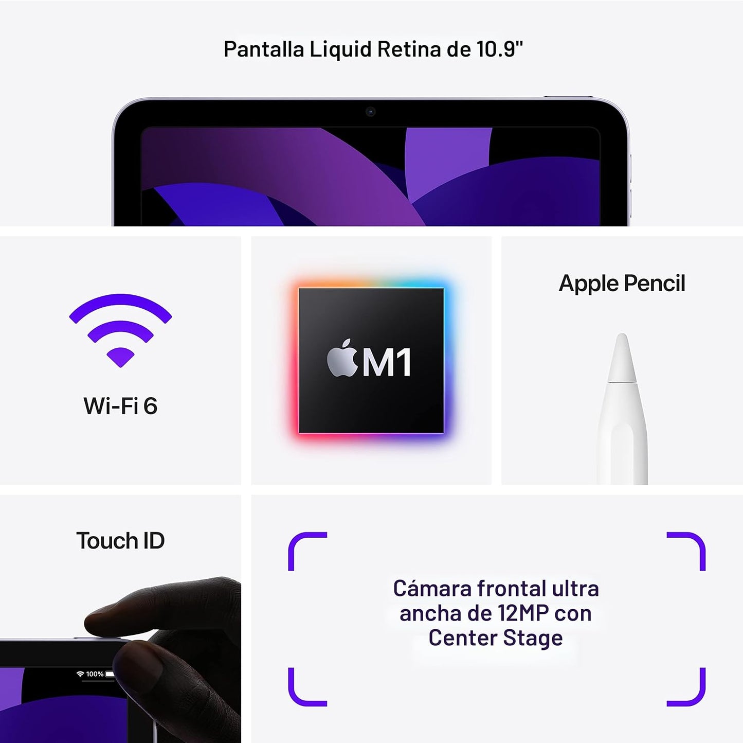 Apple iPad Air (5ª generación): con chip M1, pantalla Liquid Retina...