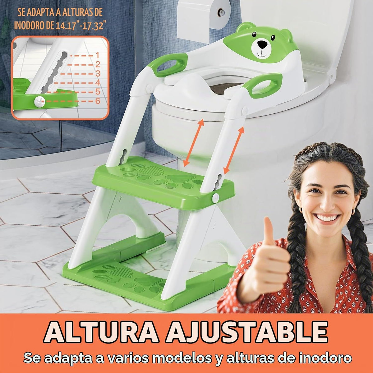 Inodoro de entrenamiento para ir al baño para niños pequeños, asien...