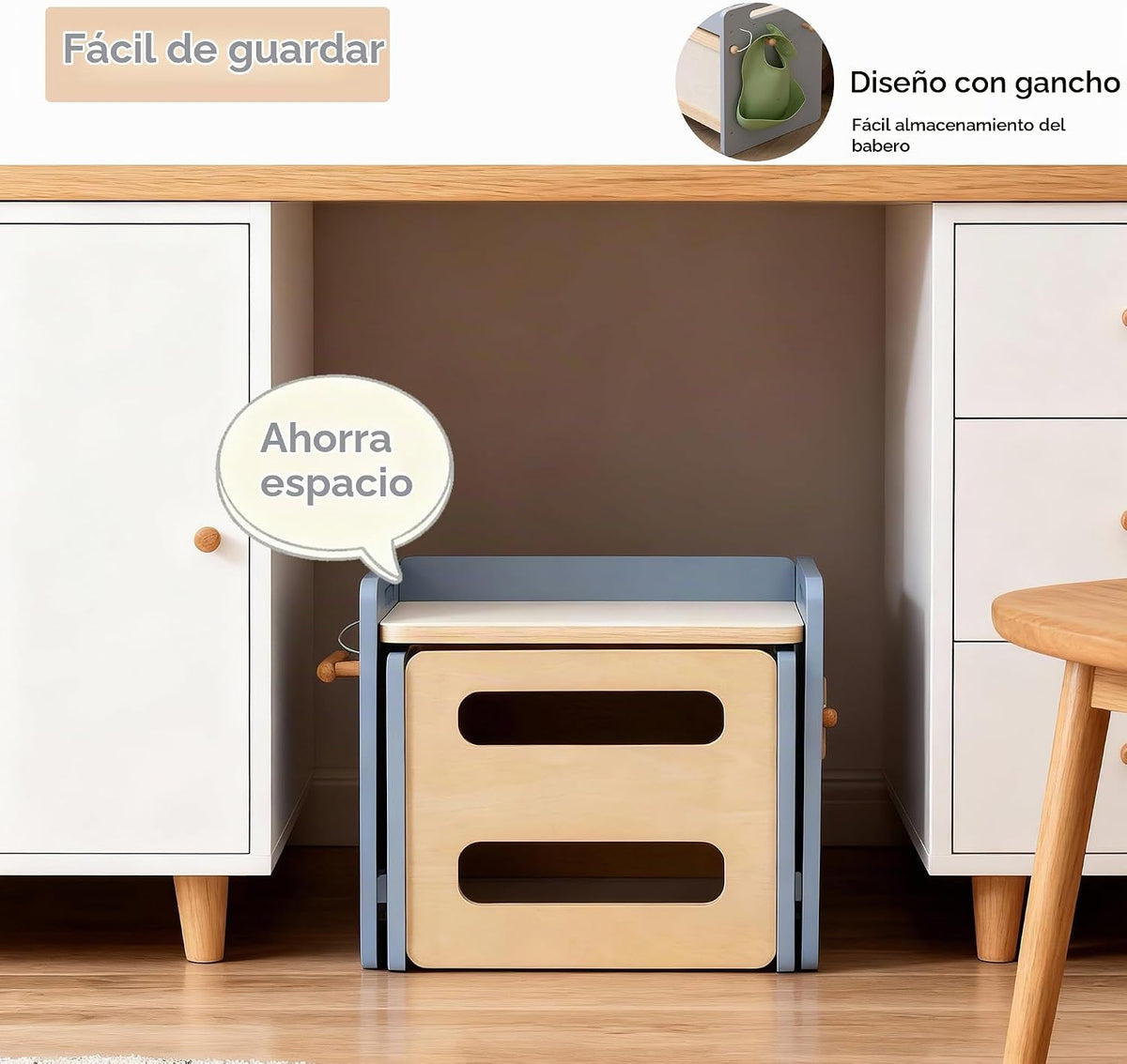 bpmfkid Juego de mesa y silla de destete Montessori - Diseño ajusta...