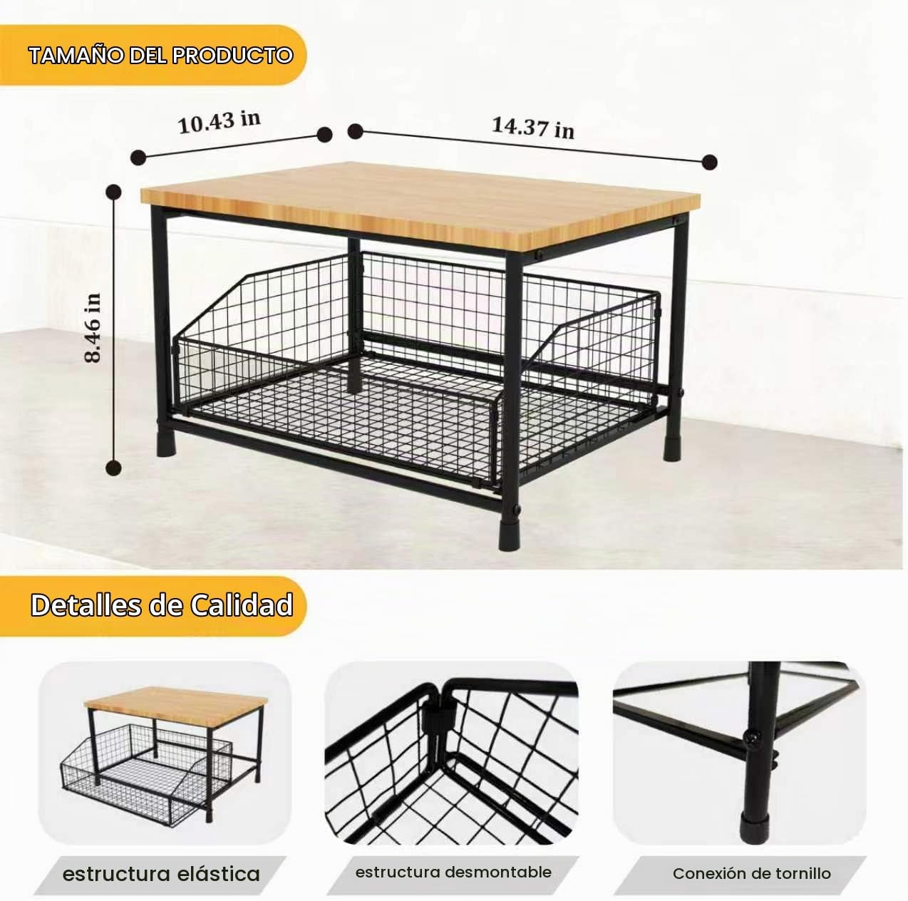 HYLMMDA Soporte para microondas, organizador de encimera de cocina,...