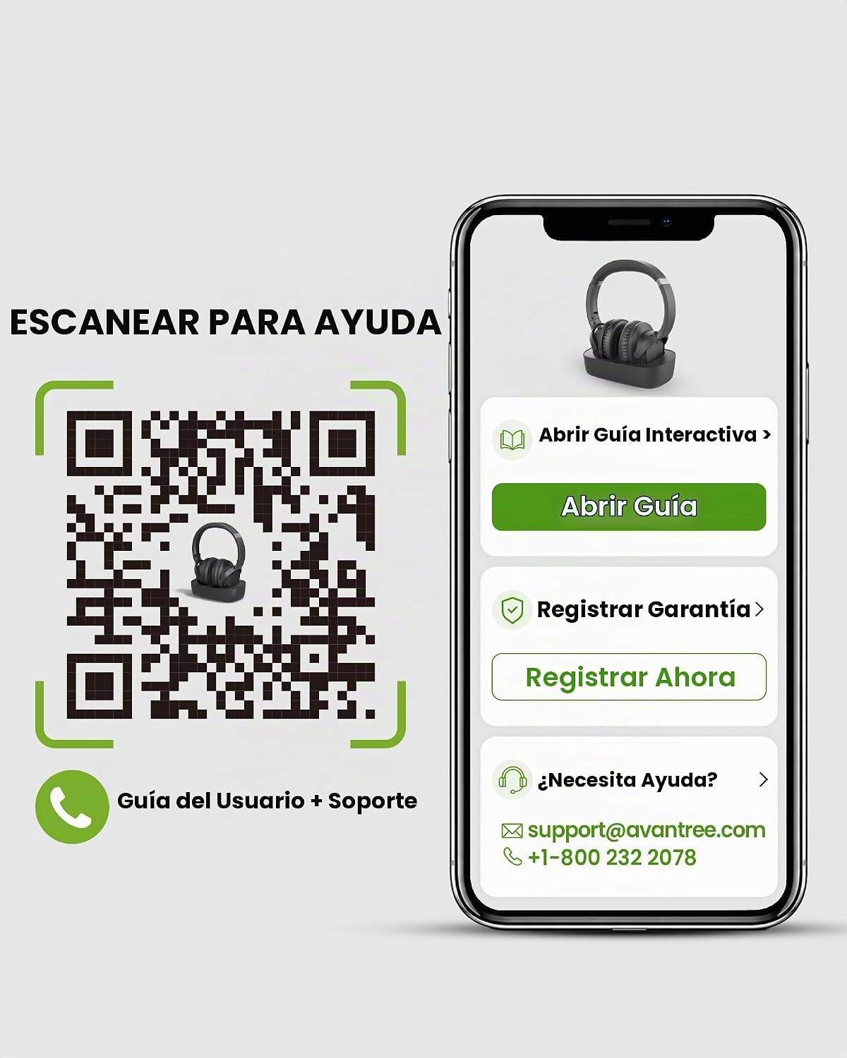 Avantree Ensemble - Auriculares inalámbricos para ver TV para perso...